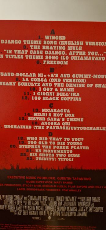 Django Unchained Vinyle Double LP BO Quentin Tarantino Rare (D&#39;occasion ... 
