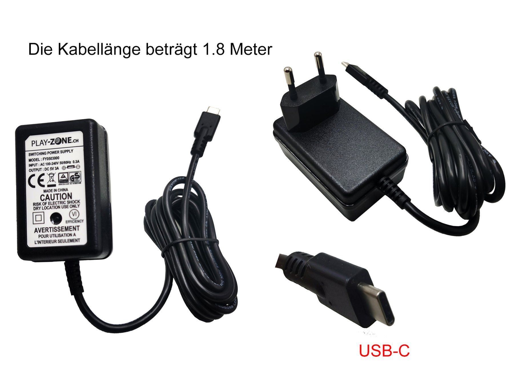 Unità & Adattatore: Play-Zone Netzteil 5V DC / 3A (USB-C) – Nuovo e nell'imballaggio originale da Oberrüti venduto da siyito
