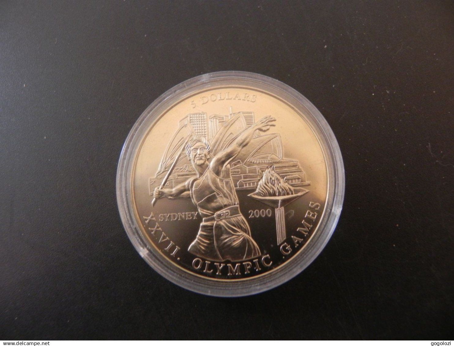 Tutti le monete: Liberia 5 Dollars 2000 - Olympia Sydney 2000 – Usato da Biel/Bienne venduto da Gogolozi