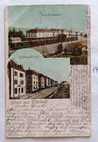 Ansichtskarte Thalwil Bahnhof Gotthardstrasse 1913