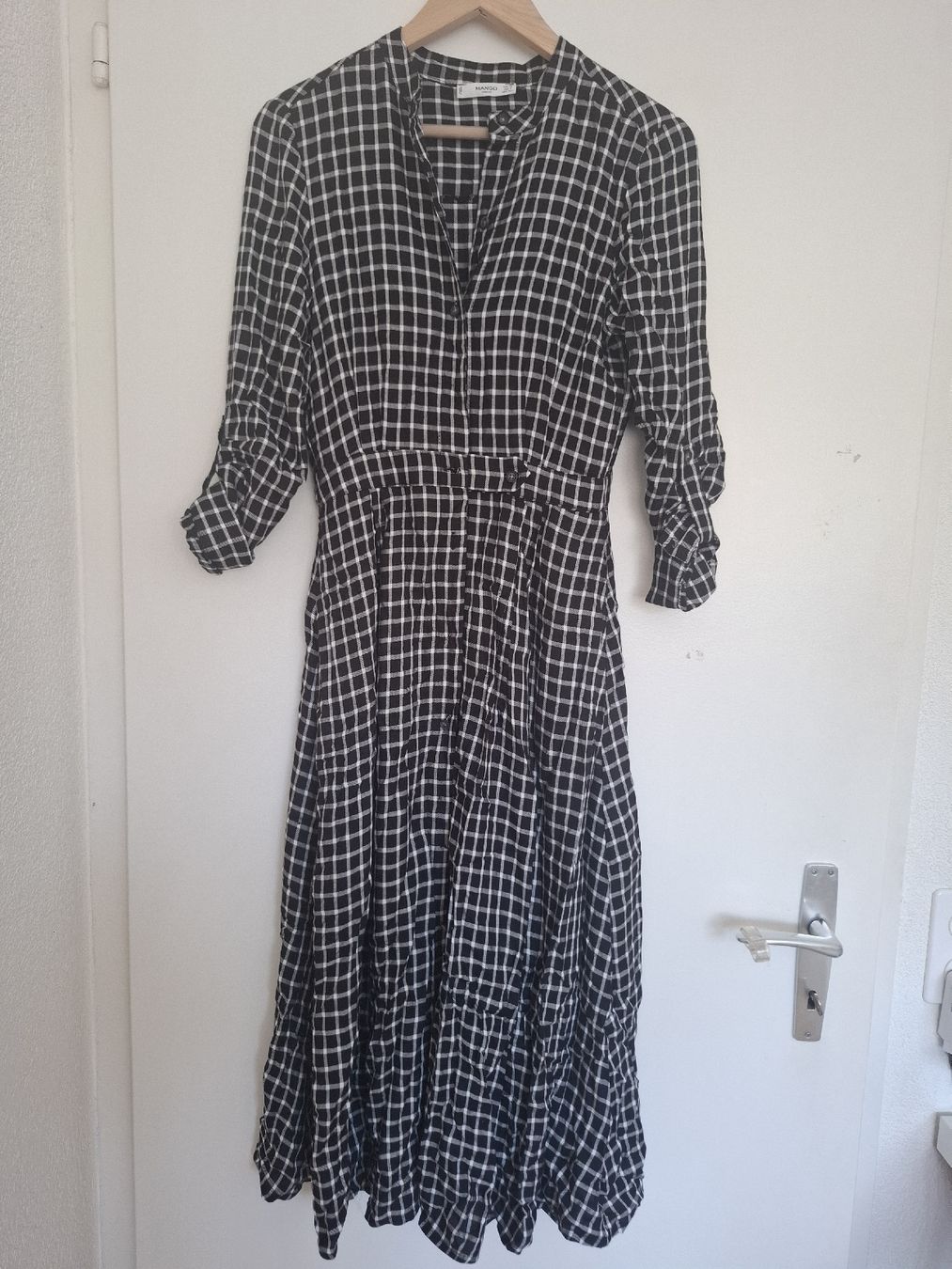Mango Vestiti: Mango Kleid, schwarz/weiss kariert – Nuovo (secondo la descrizione) da Bern venduto da isa_tp9s 2