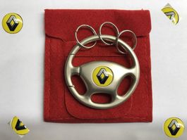 Renault Schlüsselanhänger in Lenkradform mit 3 Schl.-Ringen