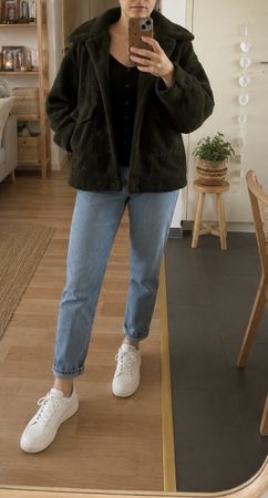 Zara Oversized Teddyjacke – Grösse S