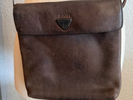 Joop braune Leder Umhängetasche 19  x  21 cm