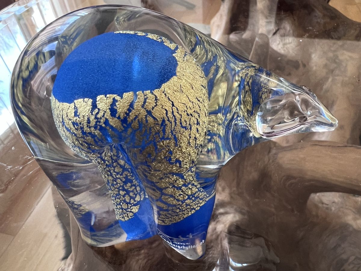 Skulpturen & Statuen: Glasskulptur Bär – Studioglas Strömbergshyttan Sweden – Neu (gemäss Beschreibung) aus Gockhausen von geo_ydf6 2