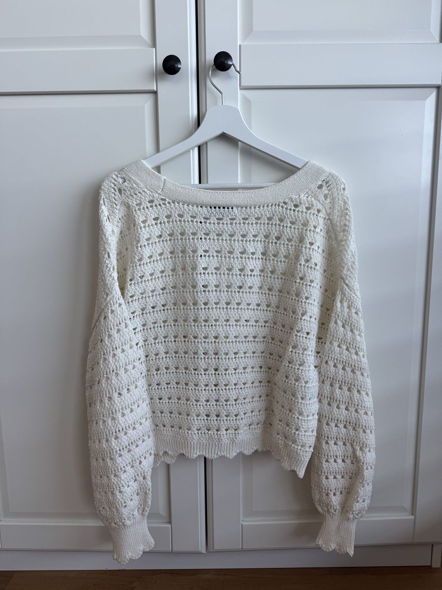 Stradivarius Jacken: Stradivarius Strickjacke weiss – Gebraucht aus Adligenswil von lor_2zfw 3
