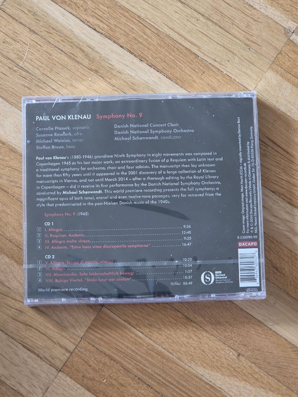 CD: Neue Doppel-CD: Paul von Klenau Symphony No. 9  – Nuovo e nell'imballaggio originale da Aesch BL venduto da immon 1