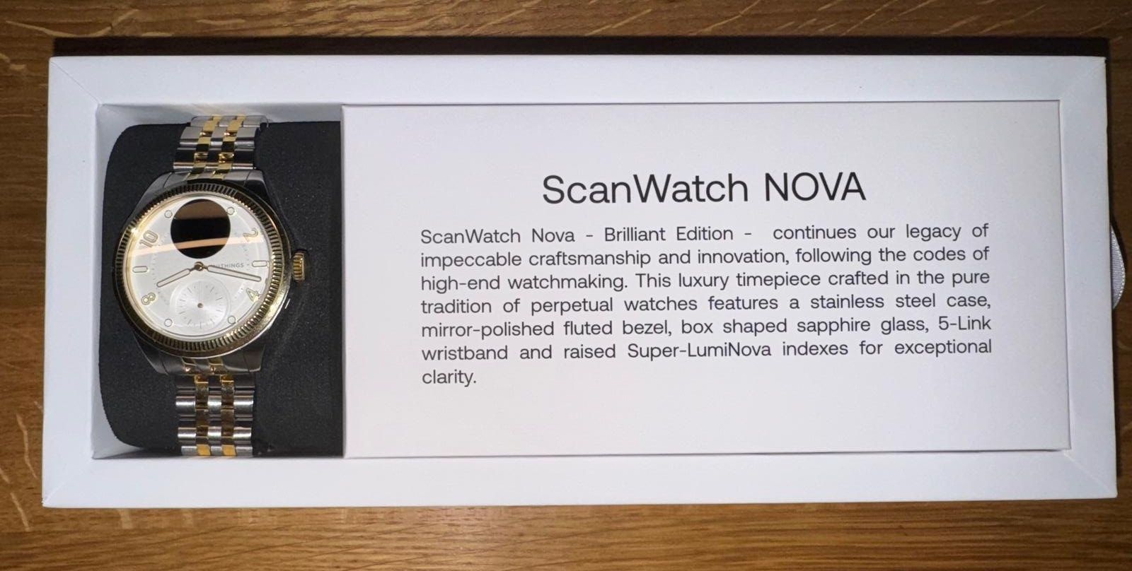 Smartwatch: Withings ScanWatch Nova Brilliant Edition Gold/Silber – Usato da Arbon venduto da ele_5ycb 2