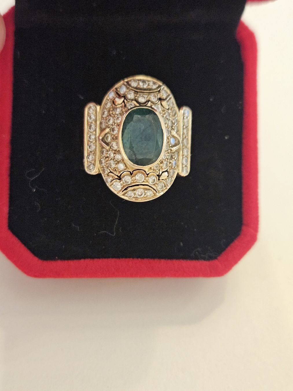 Anelli: Gold Ring 750 with Emerald & Diamonds Size 57 9.5g – Usato da Schlieren venduto da Bestleo 5