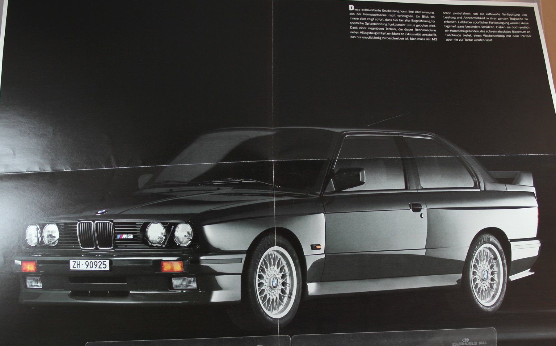 BMW Dokumente: ORIGINAL SONDER PROSPEKT | BMW - M3 - TYP E30 – Gebraucht aus Unterägeri von Isha04 1