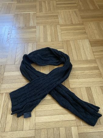 Schal anthrazit gestrickt guter Zustand