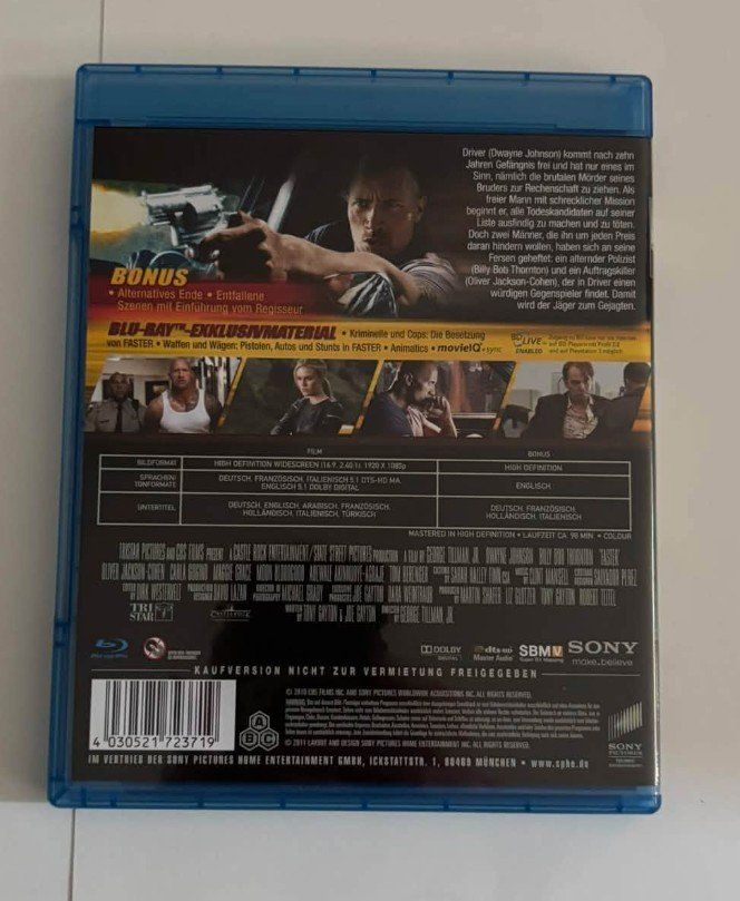 Alle DVDs: Faster (2010) Dwayne Johnson Blu-ray – Gebraucht aus lupfig von maniacs666 2