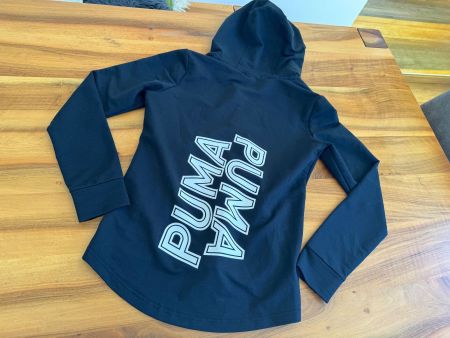 Puma Kapuzenjacke schwarz mit Reissverschluss Gr. S Top