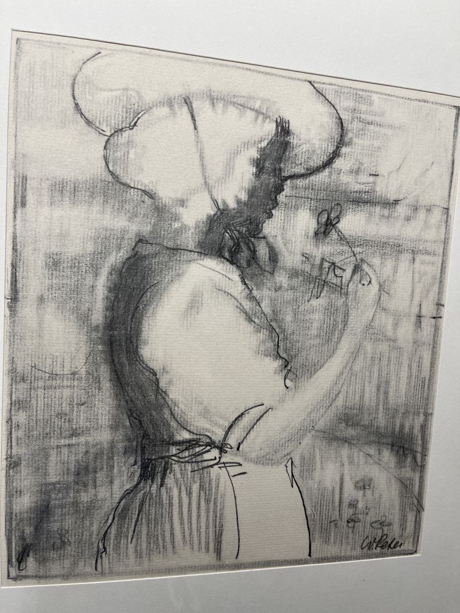 Grafica & Litografie: Lithografie das Trachtenmädchen von Walter Peter – Usato da Gelterfingen venduto da liq-nator 3