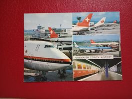 AK Zürich Flughafen mehrbildrig 1985