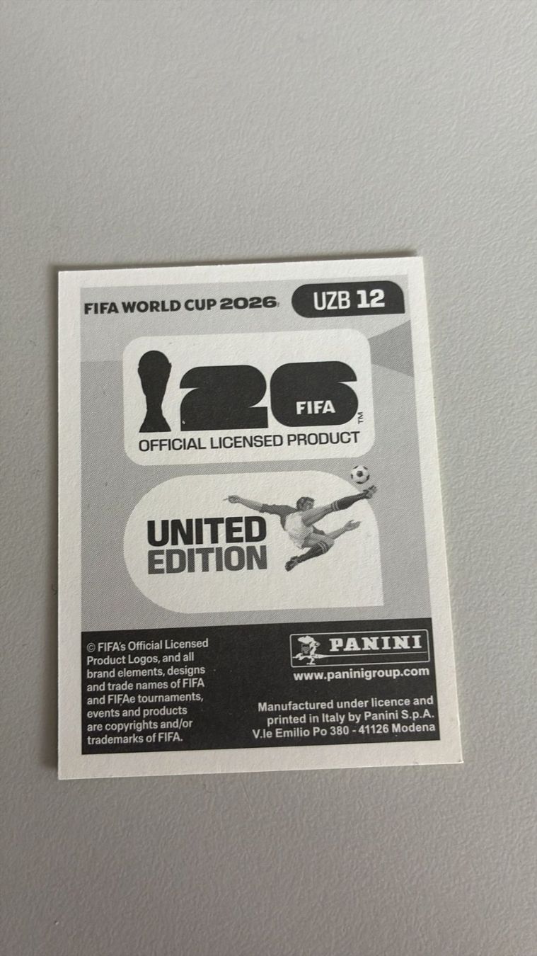Panini Carte collezionabili: Carte panini 2026 - UZB 12 – Nuovo (secondo la descrizione) da La Neuveville venduto da Ibo2300 1