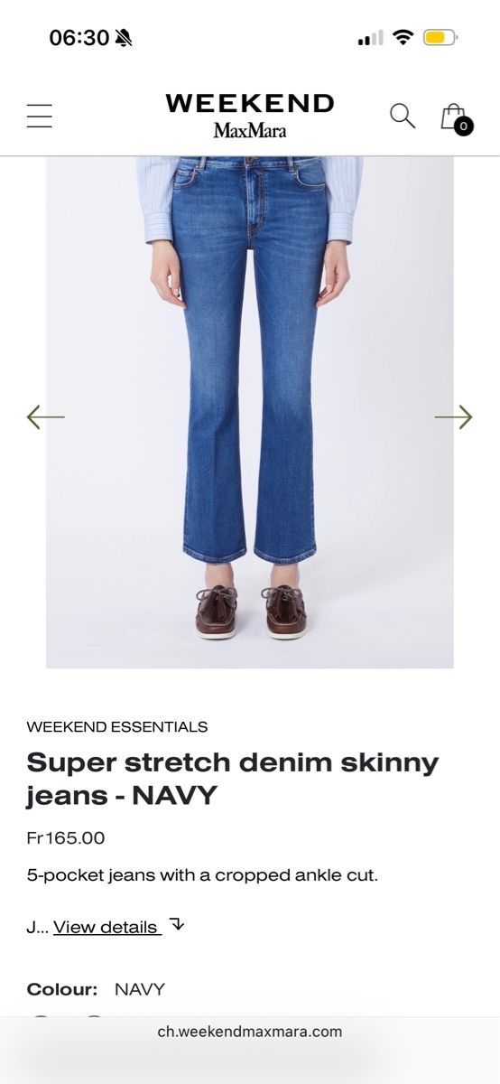 Max Mara Jeans: Max Mara Weekend Navy Jeans 32 – Nuovo e nell'imballaggio originale da Zürich venduto da sara_umpf
