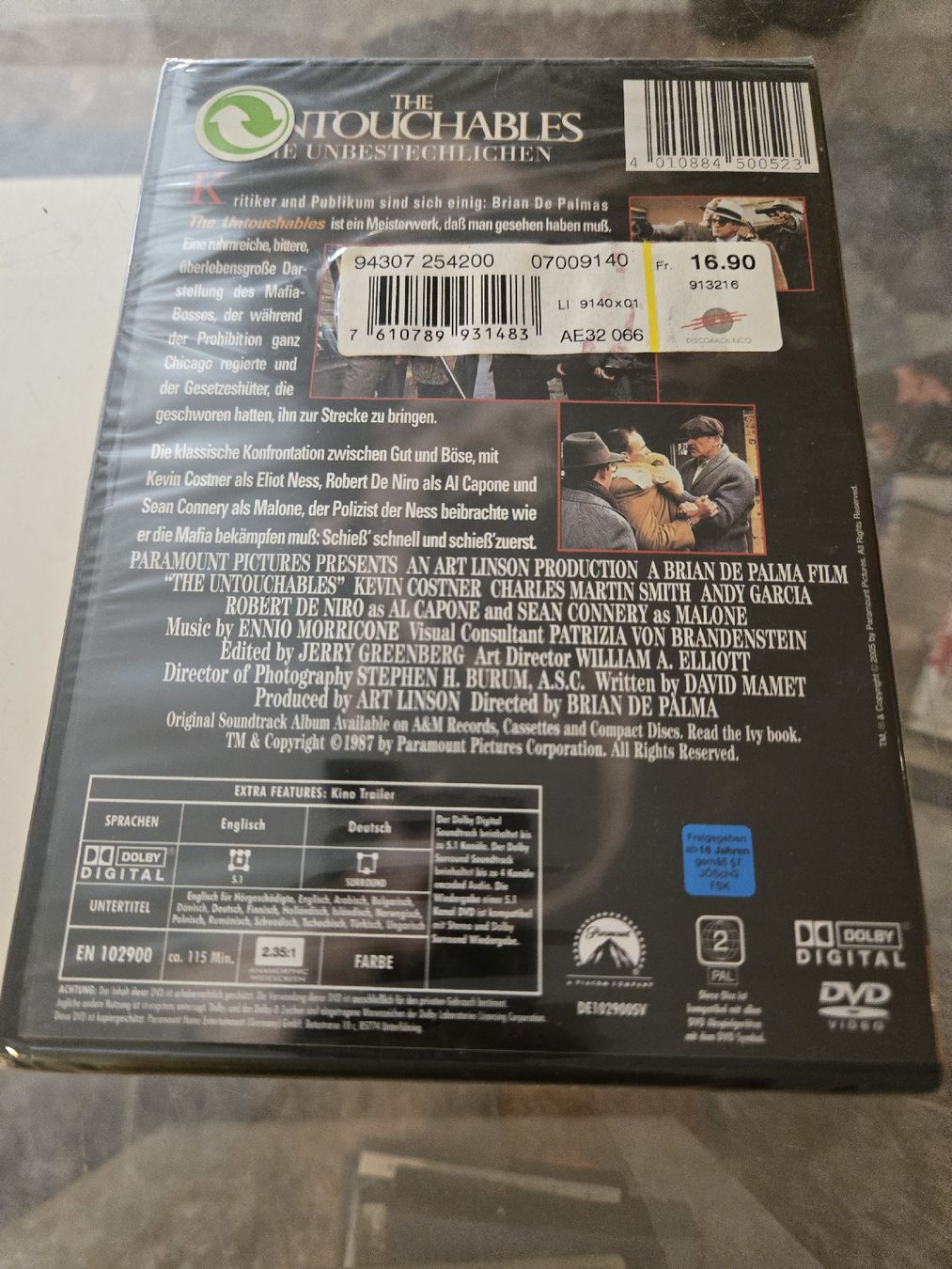 Tutti i DVDs: The Untouchables DVD Neu – Nuovo e nell'imballaggio originale da Bussigny venduto da Kfdlt 1