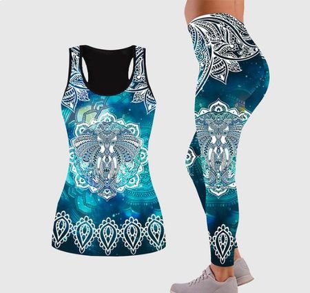 NEUER Sport 2-Teiler blau mit Tribal Motiv Gr. XS - 223380