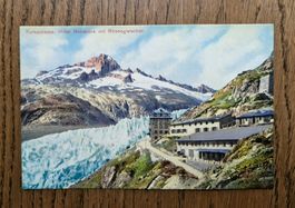 Furkastrasse, Hotel Belvedere mit Rhonegletscher