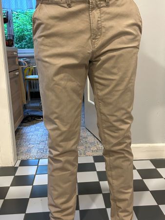 Chinos beige Gr. 32/34 Sommerhose leichte Baumwolle 👖