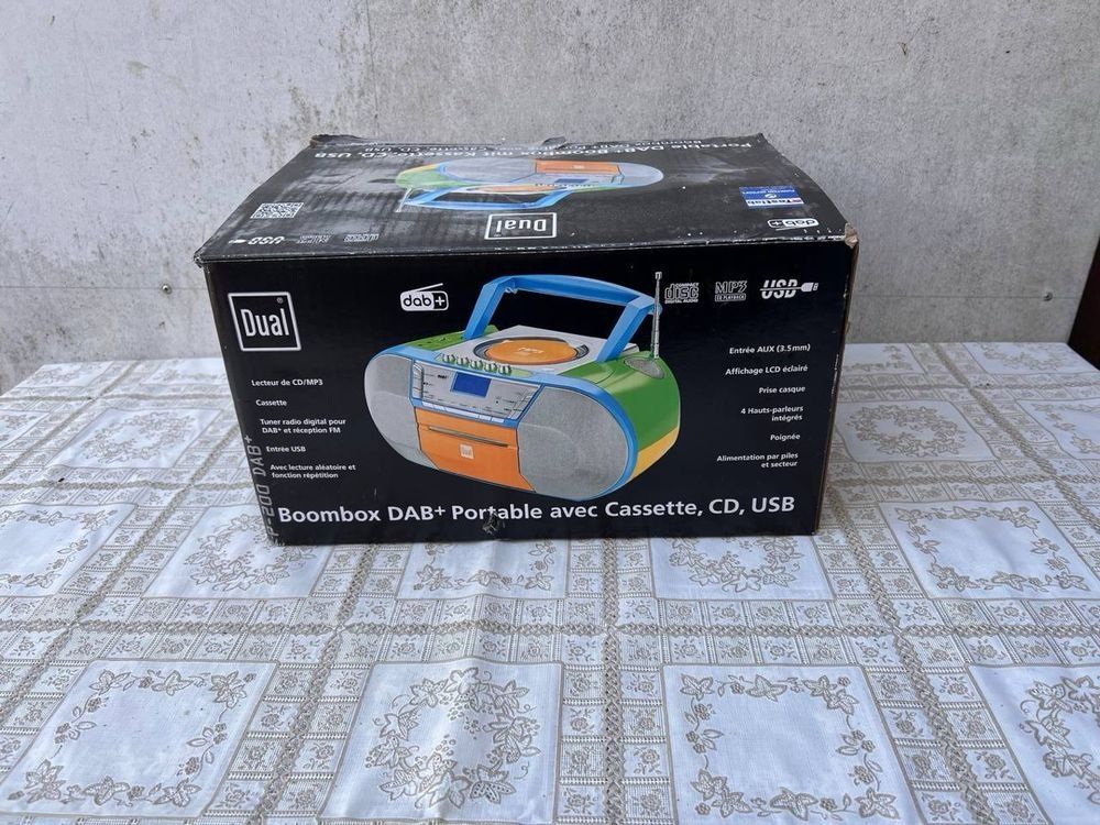 Lettore multimediale portatile: Dual Boombox DAB+ Portable mit CD + USB + Kassette – Usato da Altendorf venduto da maincid 1