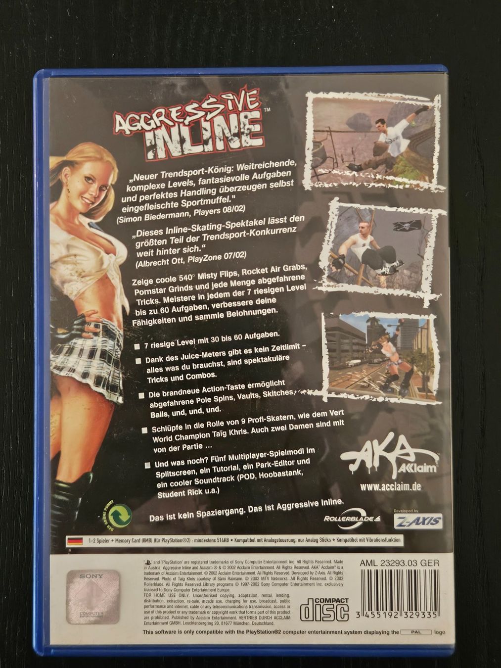 Sony Jeux: Aggressive Inline (PS2) – D'occasion à Zürich par sodamnme 2