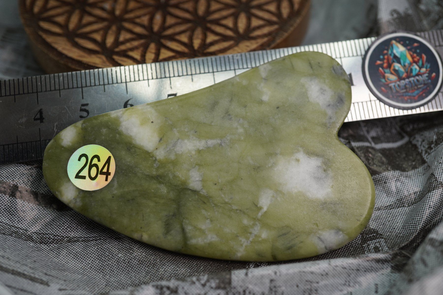 Minerali & Pietre curative: Gua Sha Massage-Stein Jade Grün ab 1.- – Nuovo e nell'imballaggio originale da Eschenbach SG venduto da topstone 1