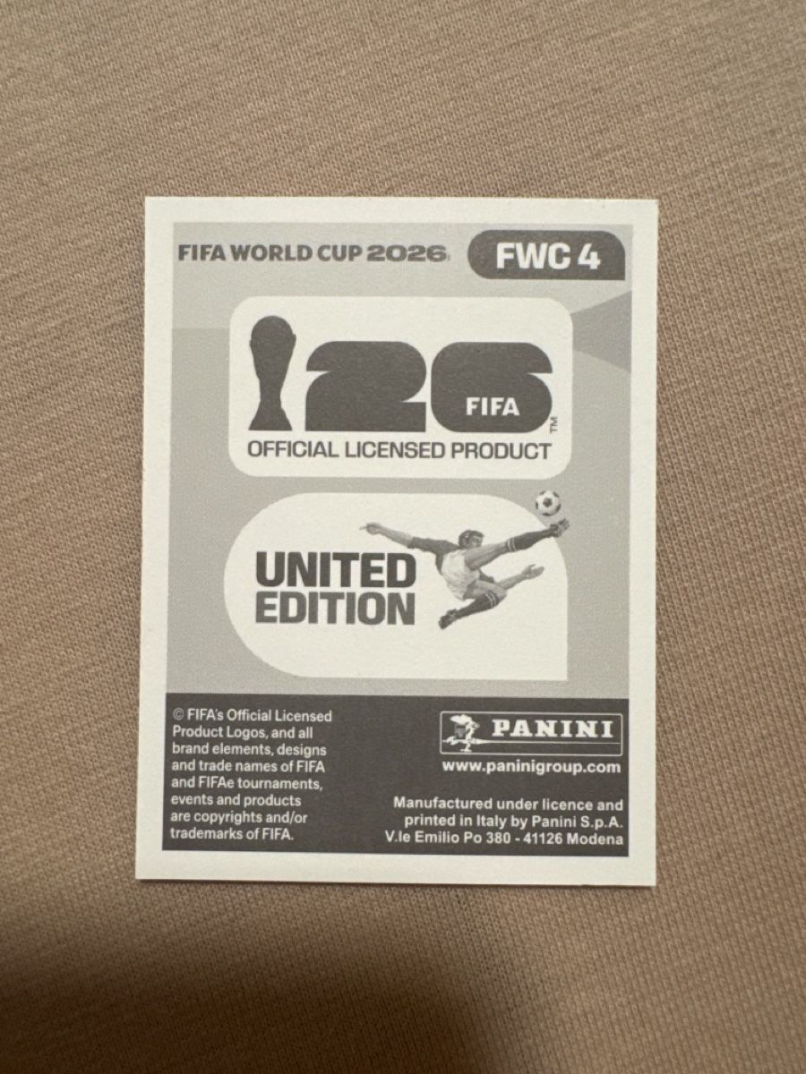 Panini Carte collezionabili: FIFA WM 26, FWC 4, Panini Sticker – Nuovo (secondo la descrizione) da Effretikon venduto da jas_92ls 1