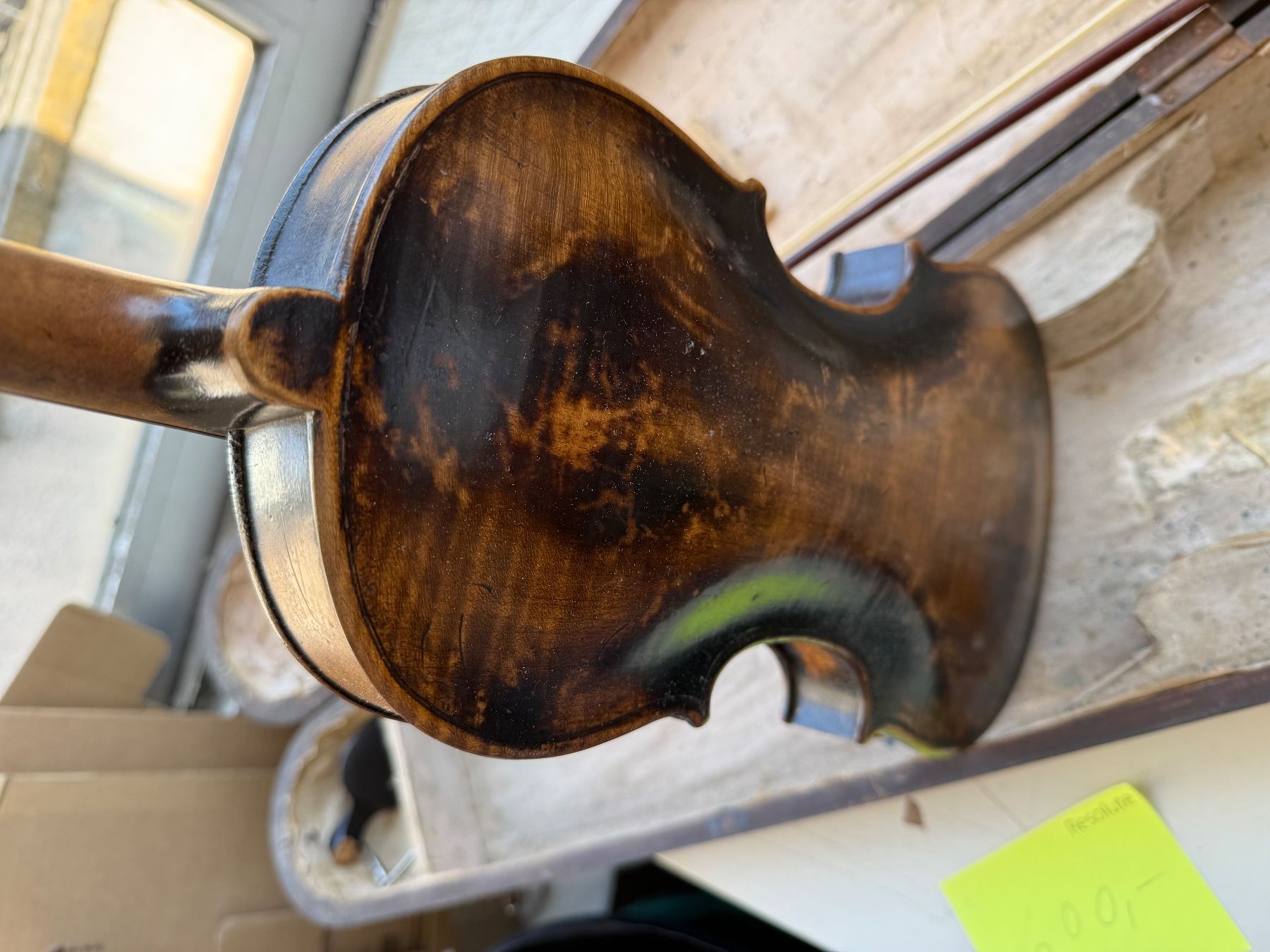 Strumenti musicali: (22) Antike Geige oder Violine mit Bogen Holzbox aus Räumung – Usato da Bern venduto da Jwpm66 3