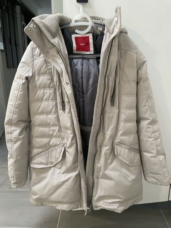 Winterjacke von S.Oliver, Beige, Grösse 38, Top Zustand