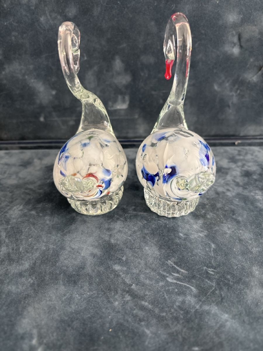 Bicchieri: Zwei wunderschöne Glas Schwäne – Usato da Flums venduto da Limatools 3