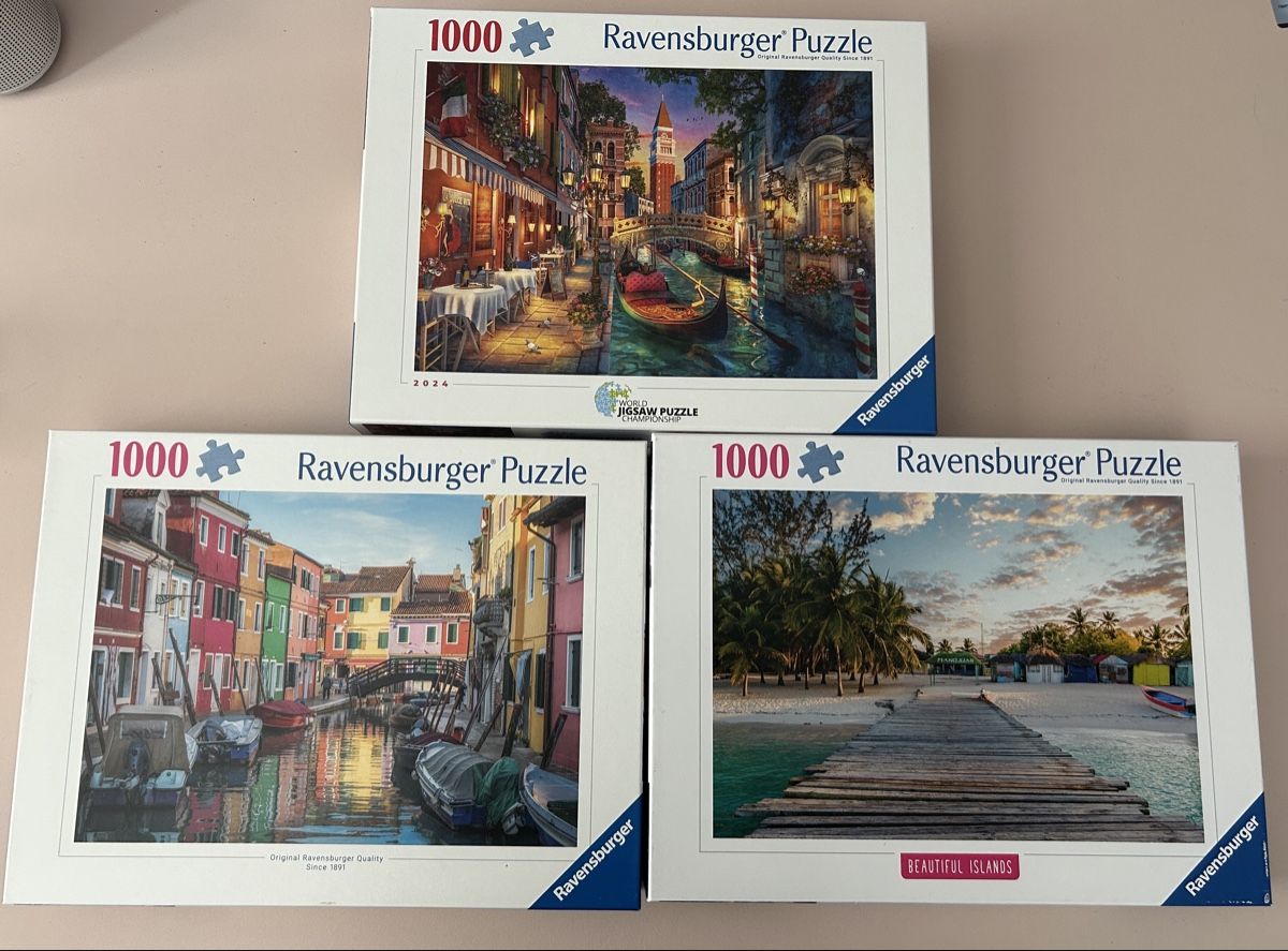 Ravensburger Puzzles: 3 Ravensburger Puzzles 1000 Teile – Neu (gemäss Beschreibung) aus Zürich von Soglaser