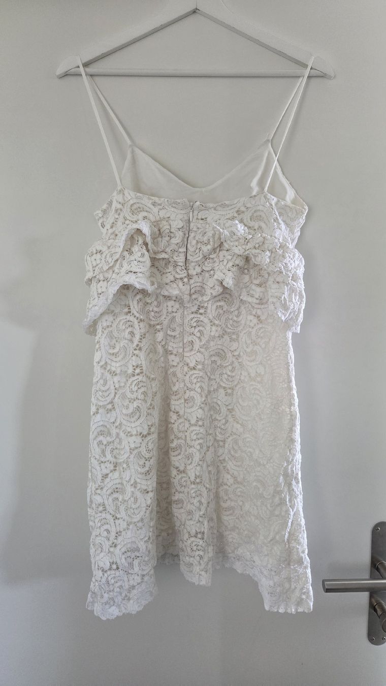Mango Vestiti: Weisses Spitzenkleid Mango Gr. S  – Usato da Courgevaux venduto da mel_v6qd 1