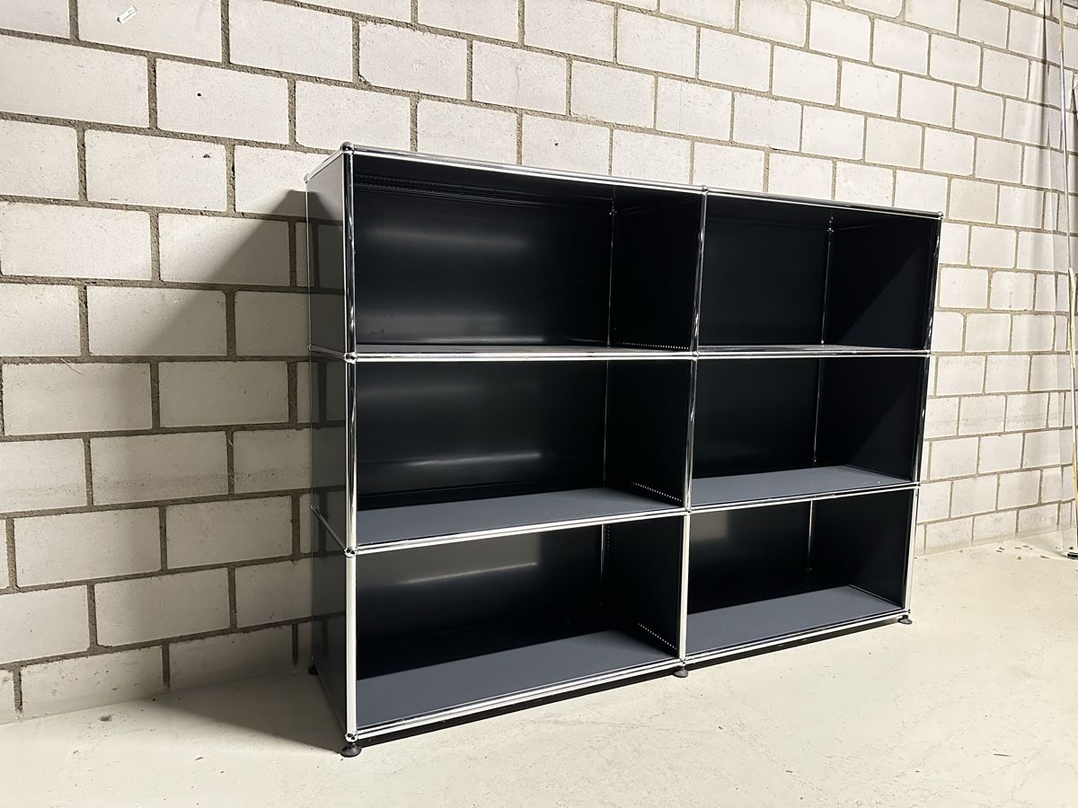 Scaffali: USM Sideboard Anthrazit 2x3 Lieferung&Umbau möglich – Usato da Grenchen venduto da Design-Outlet 2