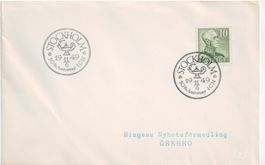 Schweden 1949, Sonderstempel 50 Jahre ICN (Krankenpflege)