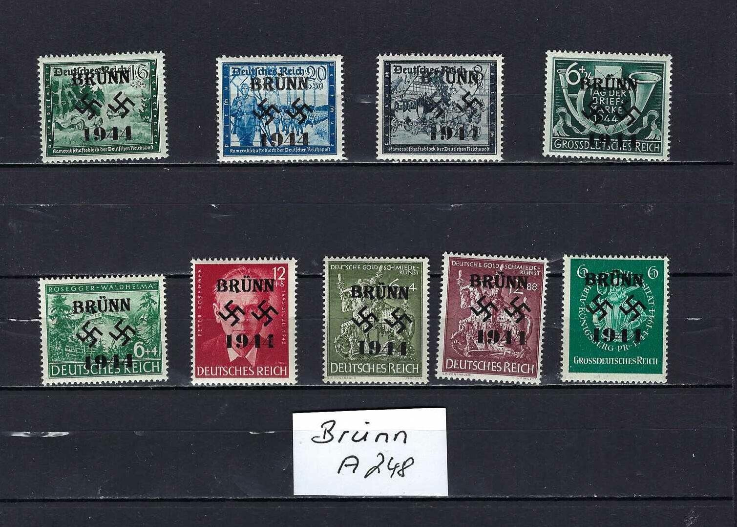 Tutti i francobolli: WKII Besetzung Brünn ** – Nuovo e nell'imballaggio originale da Altstätten SG venduto da Nandodax