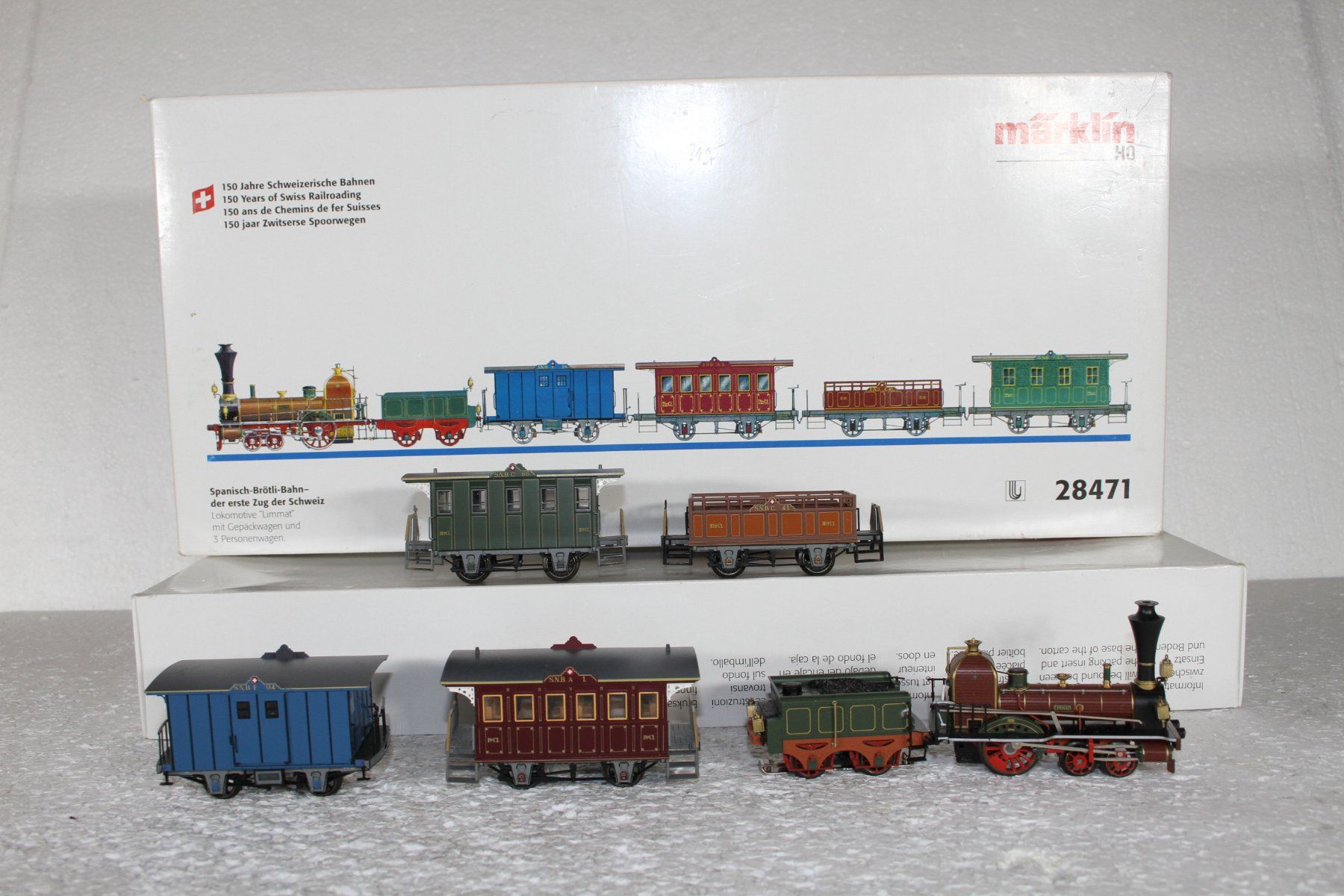 Märklin Modellini di ferrovie: Märklin 28471 SNB Spanisch Brötli Bahn Set – Usato da Triesen venduto da gleis8 3