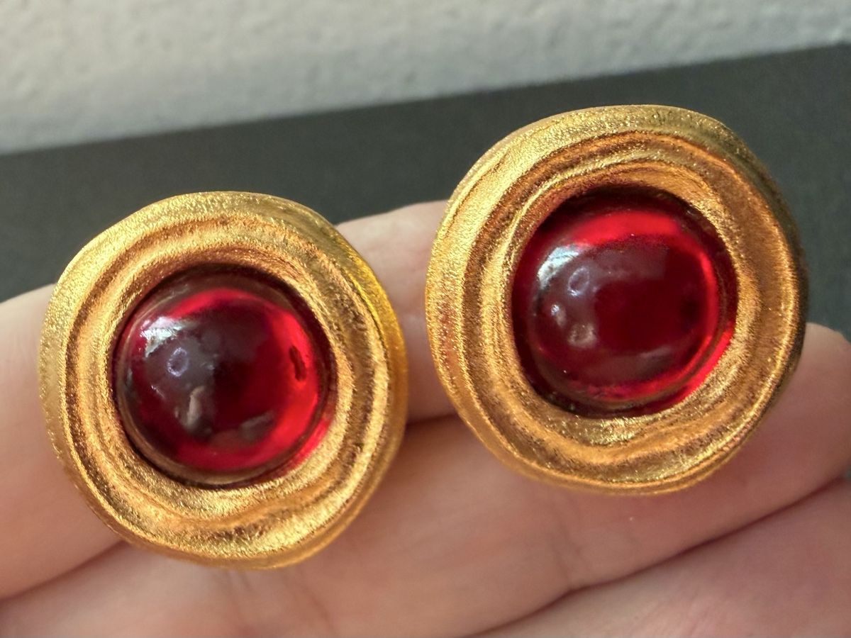 Orecchini pendenti & Orecchini a lobo: Vintage Ohrringe Clips Luxus Modeschmuck  – Usato da Lamone venduto da LaCantinaMagica 2