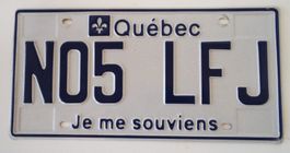 Autoschild Plaque immatriculation Targa Québec Canada