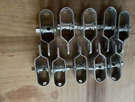 10 Stk. Drahtspanner - Spannschloss gross -  10 cm lang