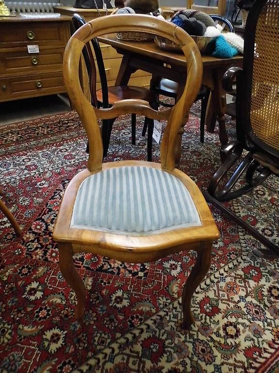 Sedie: Dekorativer Stuhl, vermutlich Biedermeier – Usato da Schaffhausen venduto da Galleria13_Brocki_SH 1