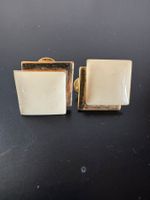 Monet Ohrclips goldfarben creme Vintage