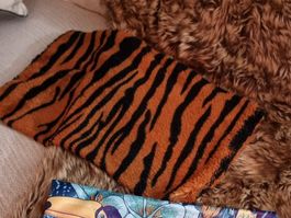 Kissenbezug Tiger Muster Gepard Kissen Löwe Zebra orange