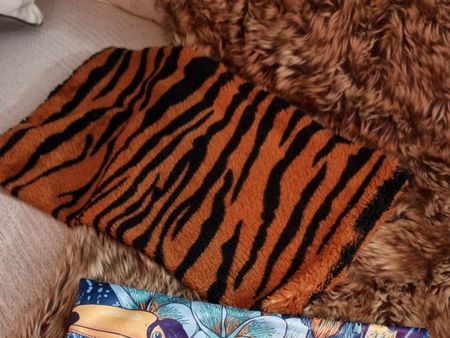 Kissenbezug Tiger Muster Gepard Kissen Löwe Zebra orange