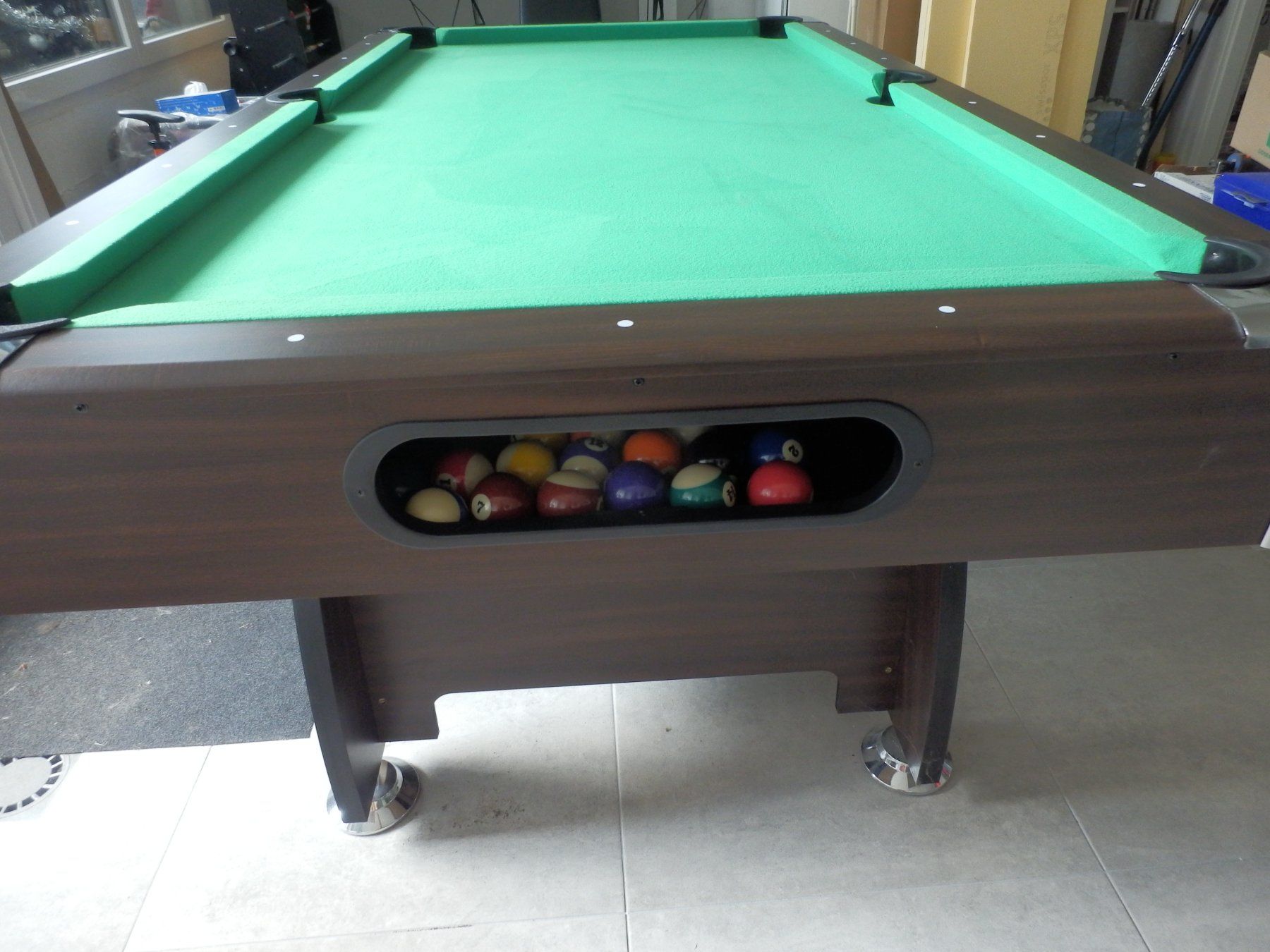 Tables de billard: `Table de billard KBL de 7 pouces comme neuf tapis vert – D'occasion à Apples par Photec18 1