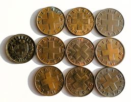 10 Stk. 2 Räppler 1941-1977 (verschiedene Jahrgänge) Set 2.2