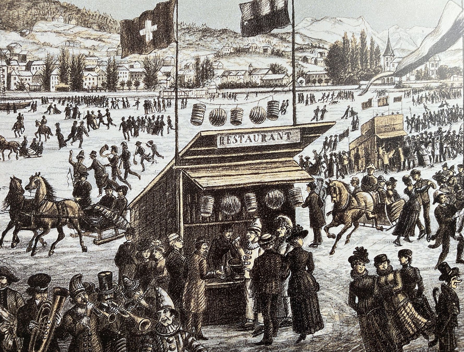 Poster & Bilder: SEEGRÖRNI IN ZÜRICH 1891 – Gebraucht aus Zürich von Domus09 6