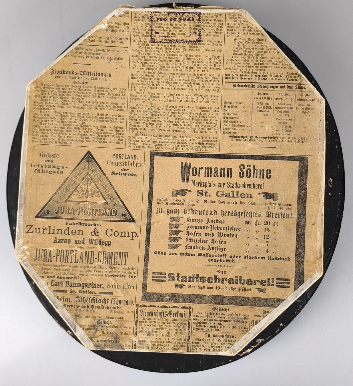 Alle Dekorationen: Brautkranzkasten aus 1902 – Gebraucht aus Rüti ZH von Restwert_Rueti_ZH 3
