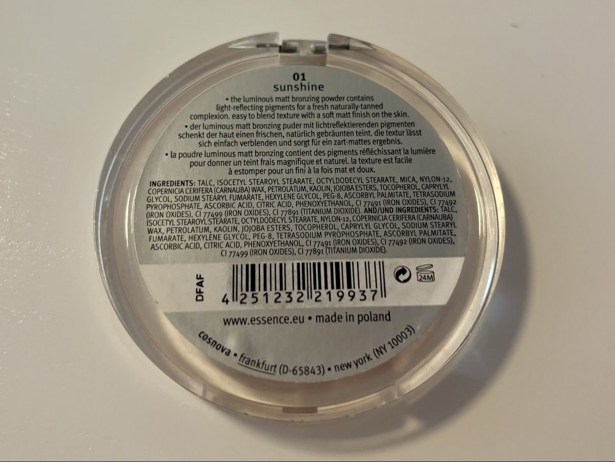 Make-up: Essence Luminous Matt Bronzing Powder 01 Sunshine – Nuovo (secondo la descrizione) da Baden venduto da Tiffany6878 2